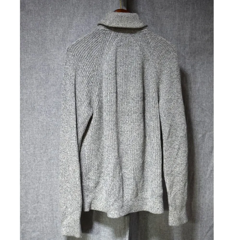 Banana Republic Gray Shawl Collar Button-Up Cardigan Sweater Large - Picture 3 of 3